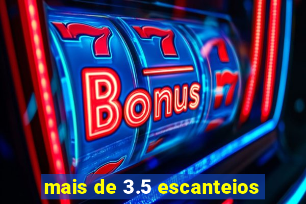 mais de 3.5 escanteios